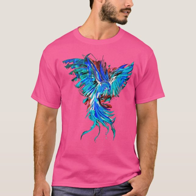 Blue Phoenix T Shirt (Framsida)