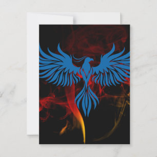 Blue Phoenix Vykort