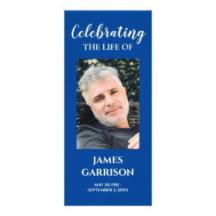 Blue Photo Firande of Life Memorial Program