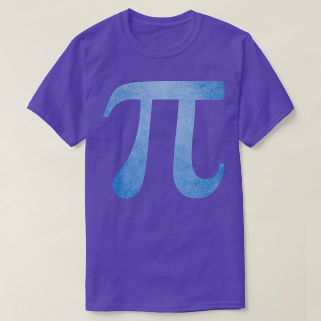 Blue Pi Symbol T Shirt (Design framsida)