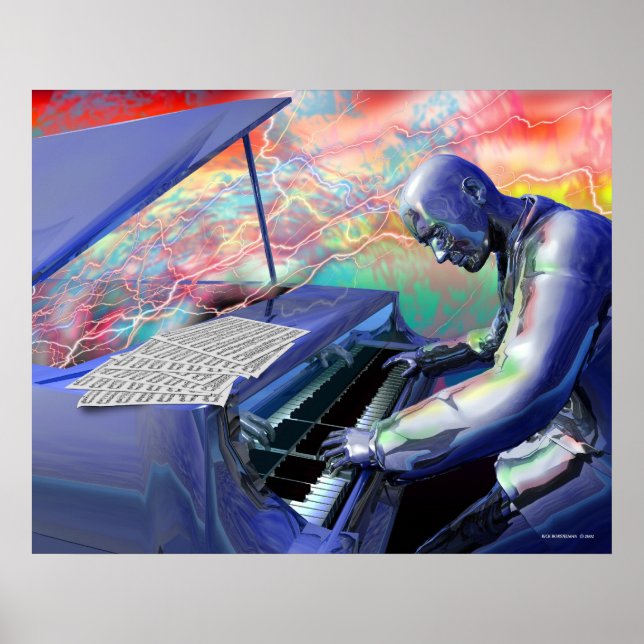 Blue Piano Poster (Framsidan)
