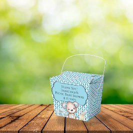 Blue Picnic Friends Baby Shower Basket Tack Presentaskar