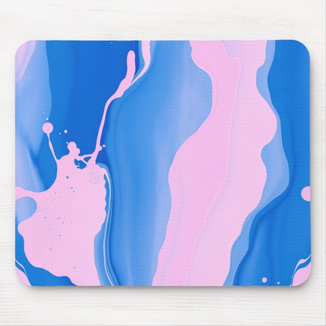 Blue & Pink Fluid Abstract  Musmatta (Framsidan)