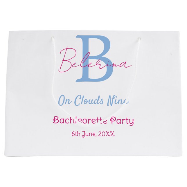 blue pink on clouds nine monogram bachelorette par (Framsidan)