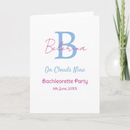 blue pink on clouds nine monogram bachelorette par kort