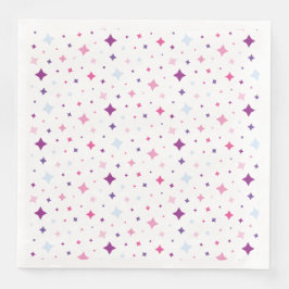 Blue Pink Purple Stars Cosmic Space. Pappersservett