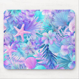 BLUE PINK PURPLE UNDERSEA PLANTS & SEASHELLS MUSMATTA