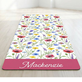 Blue Pink Wildflower Botanical Custom Name