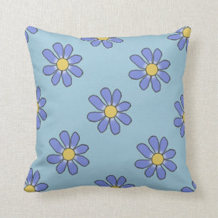 BLUE-/PINKBLOMMIGT 2 i 1 Kudde