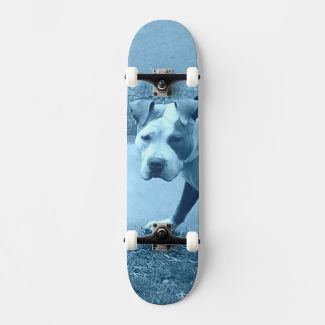 Blue Pit Bull Skateboard (Framsida)