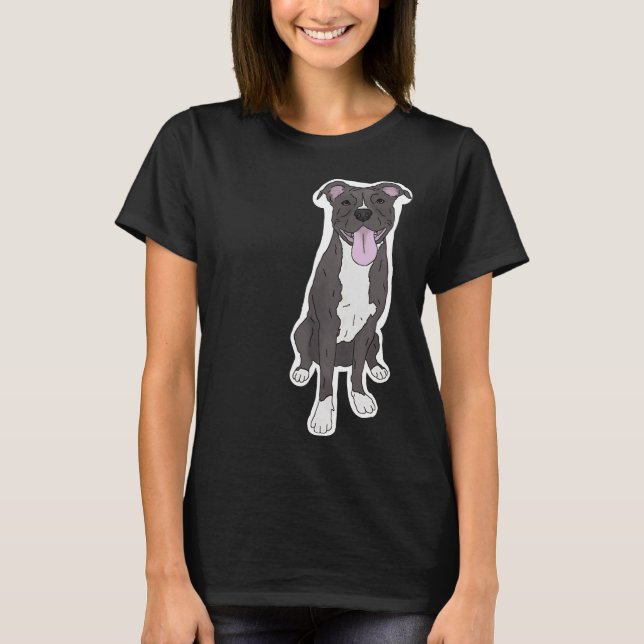 Blue Pit Bull T Shirt (Framsida)