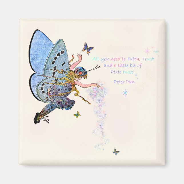 Blue Pixie Dust Magnet (Framsidan)