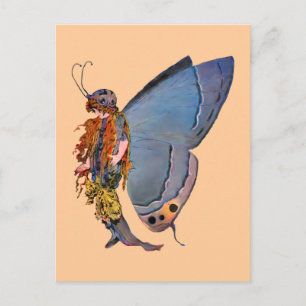 Blue Pixie Fairy Vykort