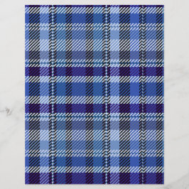 Blue Plaid Bulk Scrapbook Paper Pages Reklamblad
