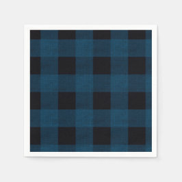 Blue Plaid Pappersservett