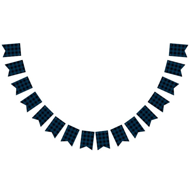 Blue Plaid Vimplar (Alla)