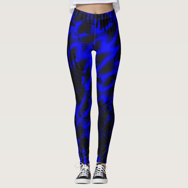 Blue Plasma Leggings (Framsida)