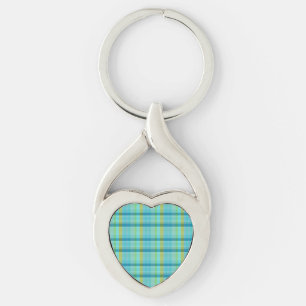 Blue Play av Shirley Taylor Twisted Heart Silverfärgad Nyckelring