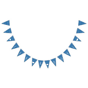 Blue Play its a Boy Baby Shower Flagga Bunting