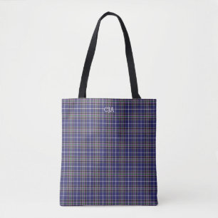 Blue Play Klan Alexander Tartan Monogram Tygkasse