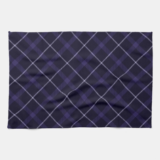 Blue Play / Tartan Kökshandduk (Horisontell)