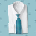 Blue Play Tie Slips<br><div class="desc">En munklig blårak mönster slips. Bära när som helst eller för speciella evenemang. © ArianeC Illustrations-Alla höger reserverade</div>