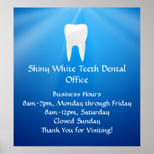 Blue Plunge Dental eller Dentist Office Poster