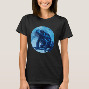 Blue Poison Dart Frog Färgad Exotic Animal Amphib T Shirt