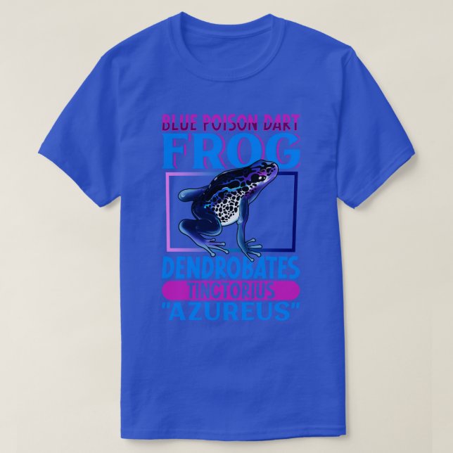 Blue Poison Dart Frog T Shirt (Design framsida)