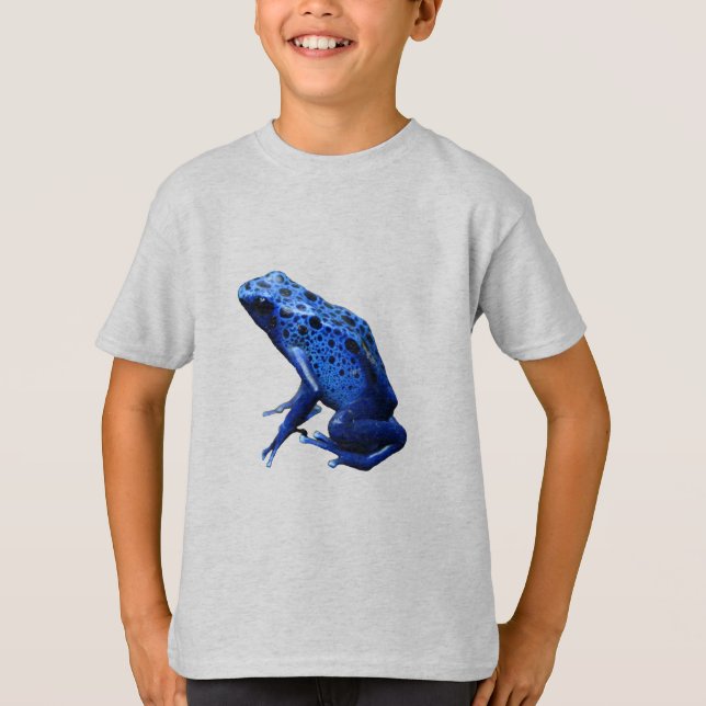 Blue Poison Dart Frog T Shirt (Framsida)
