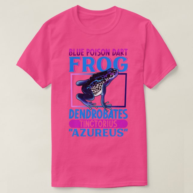Blue Poison Dart Frog T Shirt (Design framsida)