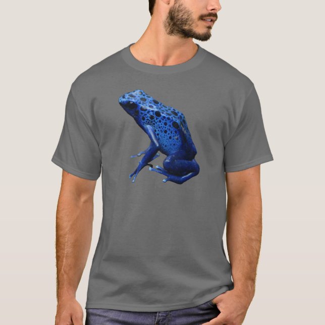 Blue Poison Dart Frog T Shirt (Framsida)