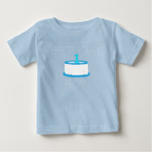 Blue Pojke First Birthday Shirt