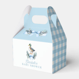Blue Pojke Mallard Anka Baby Shower Presentaskar