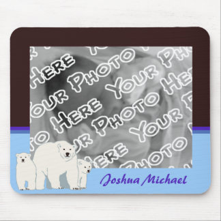 Blue Polar Bears Mousepad Musmatta