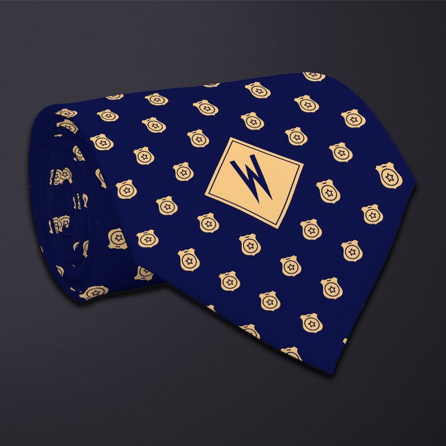 Blue Police Badge Pattern Slips (Skapare uppladdad)