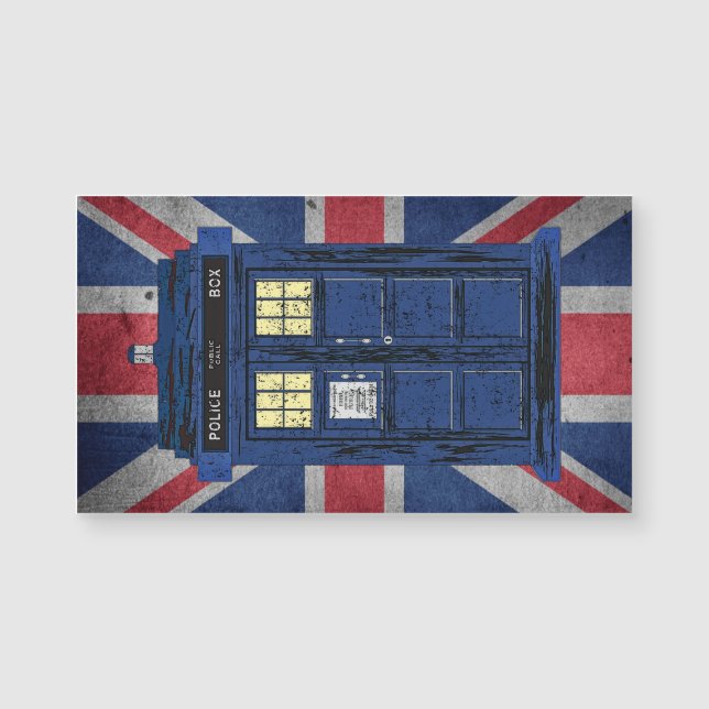 Blue Police Public Call Box - UK Time Travel 1 (Framsida)