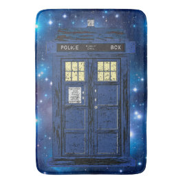 Blue Police Public Call Box - UK Time Travel 1 Badrumsmatta