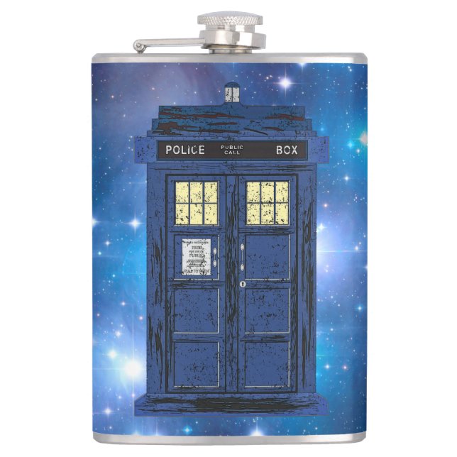 Blue Police Public Call Box - UK Time Travel 1 Fickplunta (Framsidan)