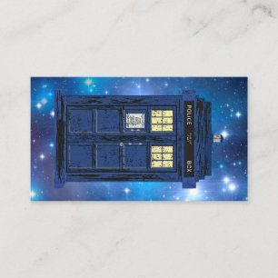 Blue Police Public Call Box - UK Time Travel 1 Placeringskort