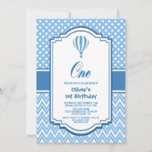 Blue Polka Dot 1st Birthday Party