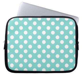Blue Polka Dot Laptop Fodral