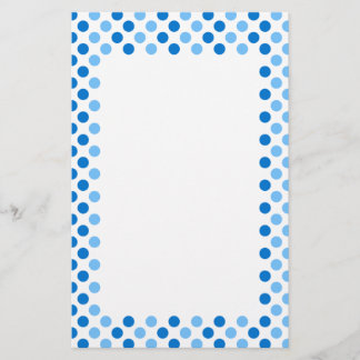 Blue Polka dots Brevpapper