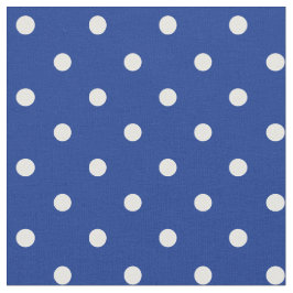 Blue Polka dots Fabric Tyg