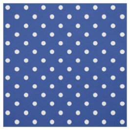 Blue Polka dots Fabric Tyg