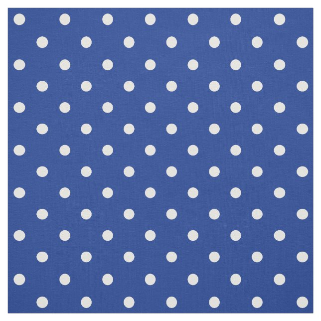 Blue Polka dots Fabric Tyg (Provkarta)