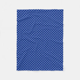 Blue Polka dots Fleece Blanket