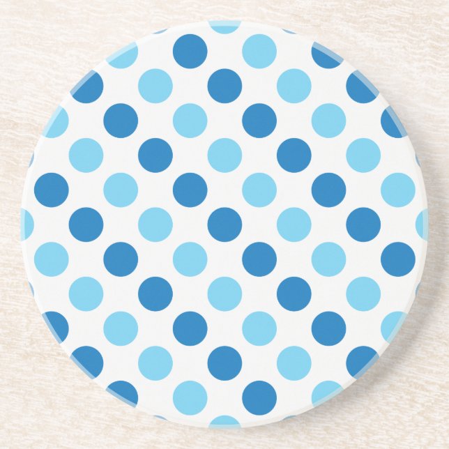 Blue polka dots mönster underlägg (Framsidan)