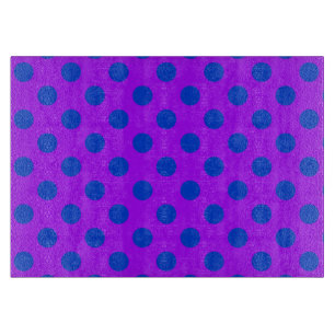 Blue polka dots på lila