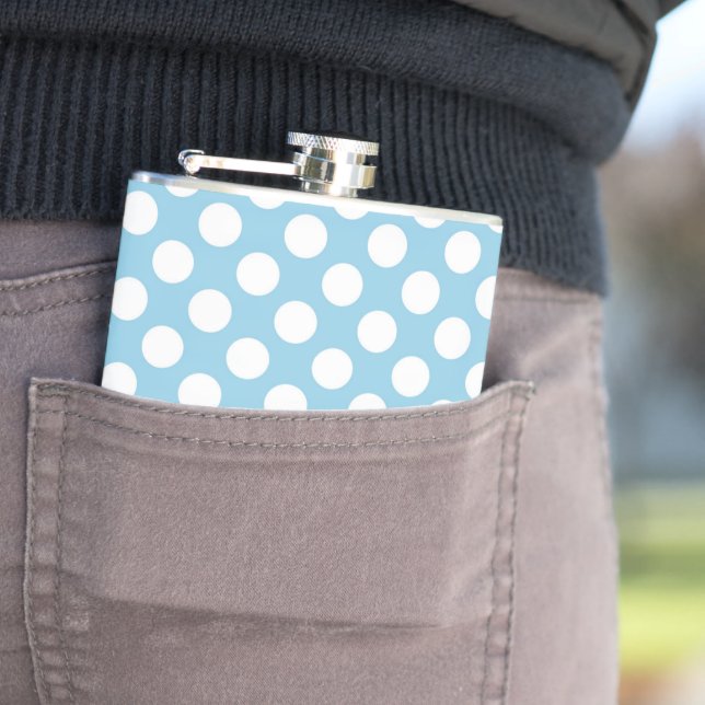 Blue Polka dots, Polka Dot Mönster, Dit, Dit, Dock Fickplunta (In Situ)